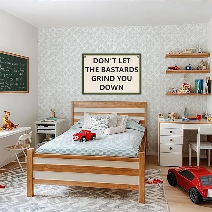 Funny Banner, Inspirational Wall Decor, Positive Affirmations Wall Hanging, Motivational Gifts Banner Flag, Wall Flag Home Living Room Apartment Dorm Office Decor, Banner for Room