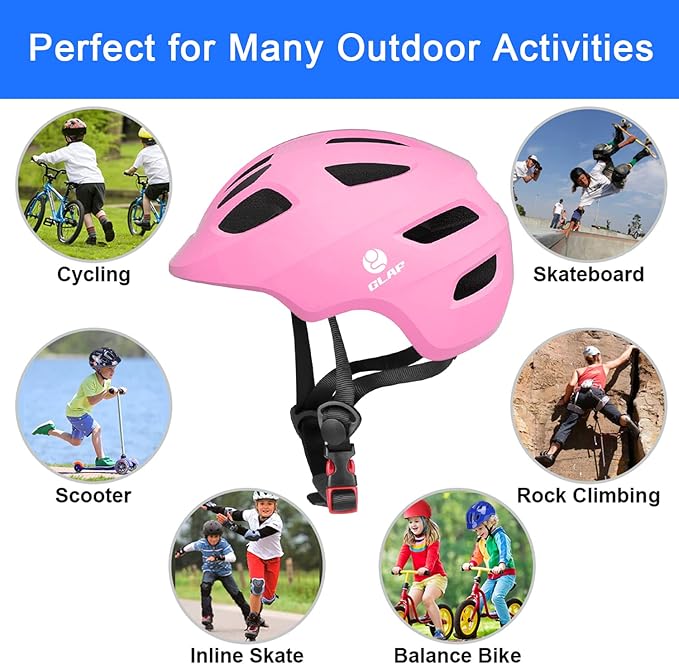 GLAF Baby Bike Helmet Toddler Helmets for 1 Year Old and up Infant Girls Boys Multi Sport Adjustable for Scooter Bicycle Kids Youth Child Skateboard Safety Cycling