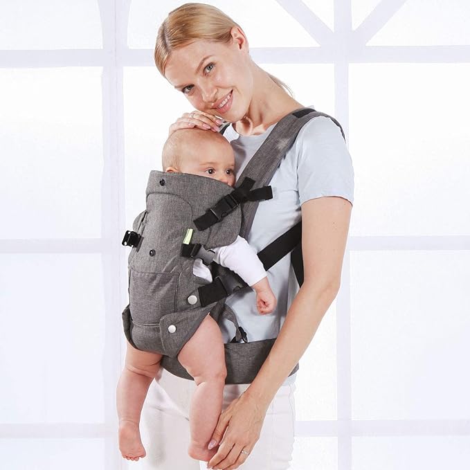 Baby Carriers Newborn to Toddler,Baby Carrier Wrap,Cozy Baby Holder Carrier Lightweight,Adjustable Baby Sling Support Carriers for Infant 7-45lbs Girl and Boy -All Positions,Shower Gift -Grey