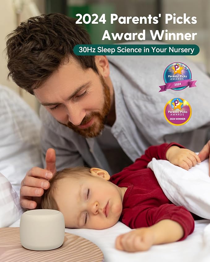 Babelio White Noise Sound Machine for Adults Kids Baby, Travel Sound Machine for Sleep, Mini and Portable, 15 Non-looping Sounds, Timer, Memory Function, Easy to Pocket and Travel, Putty Gray