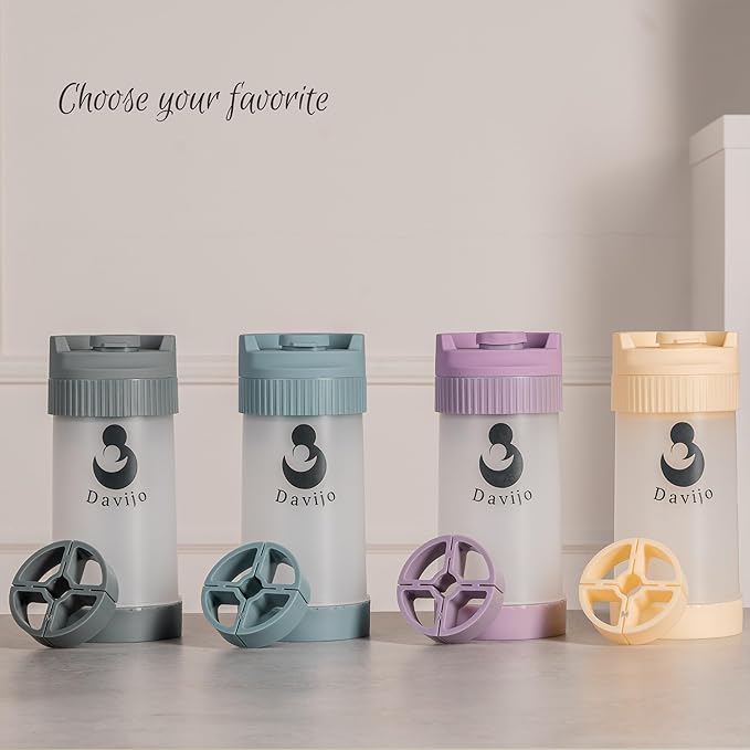 Formula Dispenser - Completely Replaces Hand Scooping - Fill The Desired Portion with just a Few clicks - Formula Container to go - 10ounces Baby Milk Powder Storage