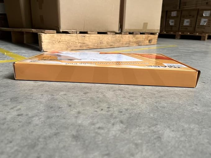 IMAGE Light Up Tracing Pad Orange Drawing Tablet Coloring Board for Kids Children Toy Gift for Girls Boy (Includes 10 Traceable Sheets and Two Clips)