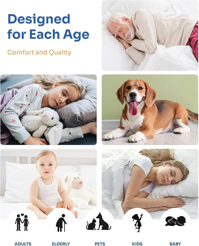 Washable Bed Pads 36" x 52" - 4 Pack, Grey, Waterproof Bed Pads for Incontinence, Bed Wetting Pads for Bed, Sofa, Floor, Resuable Underpads for Adults, Seniors, Pet
