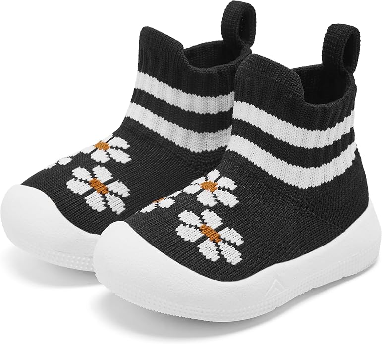 Engtoy Baby Shoes & Socks - Non-Slip Breathable Slippers with Soft Rubber Sole - Baby Boys & Girls Slip On Sneakers