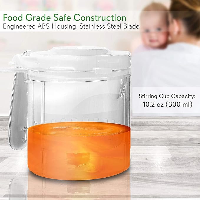 NutriChef Baby Food Maker | 2-in-1 Steam Cooker & Puree Blender | Adjustable Steam Timer | Blend Organic Food for Babies, Infants & Toddlers | Includes Dishwasher Safe Steam Basket & Bowl