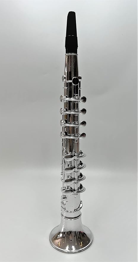 Toy Instruments Set Trumpet, Saxophone and Clarient with Standard Keys in Perfect Pitch are Easy and intuitive to Create Real Music. Instruments Measures 16 inches in Length.