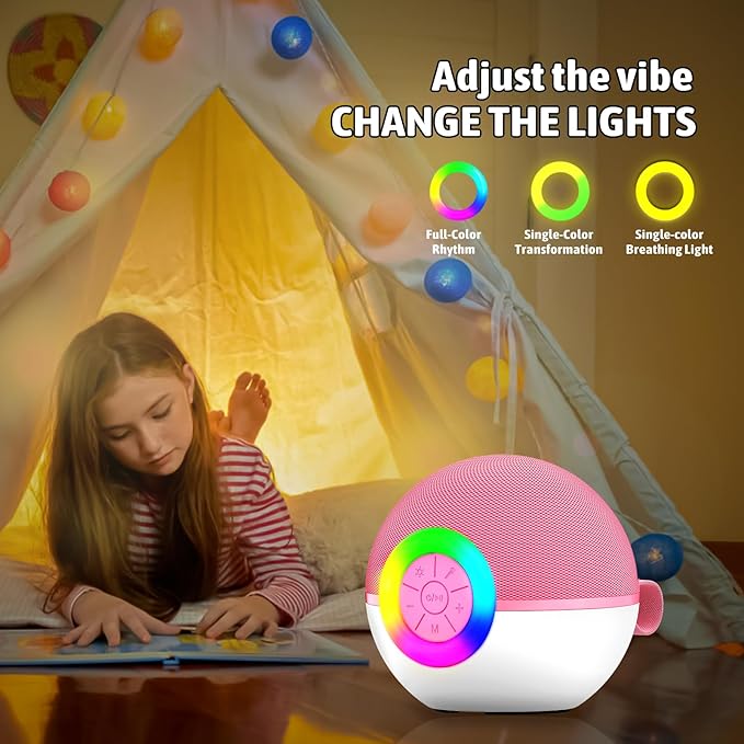 Karaoke Microphone Machine Toys for Kids Adults, Mini Portable Bluetooth Speaker with 2 Wireless Mics, Christmas Birthday Gifts for Boys Girls Ages 3 4 5 6 7 8 9 10 11 12+ Year (Pink)