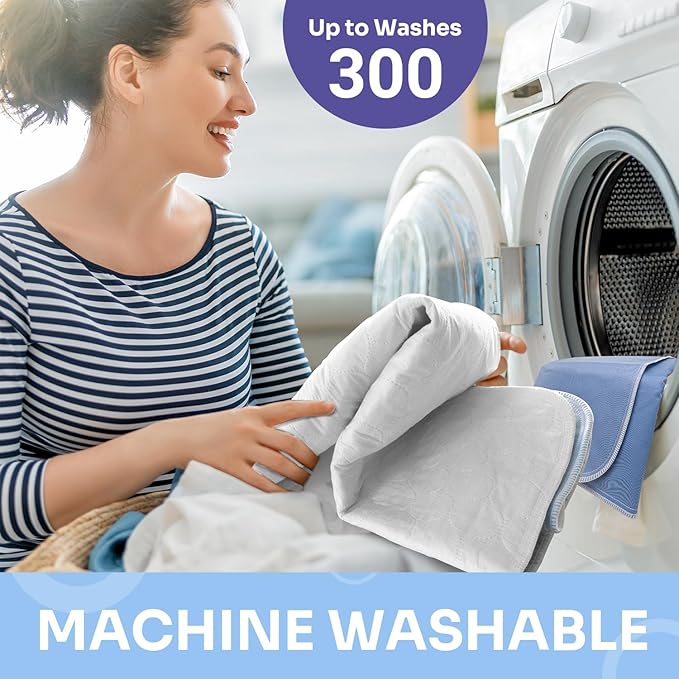 Heavy Absorbency Bed Pads, Washable and Reusable Incontinence Underpads, 34"X52" (1 Pack), Waterproof Sheet and Mattress Protectors
