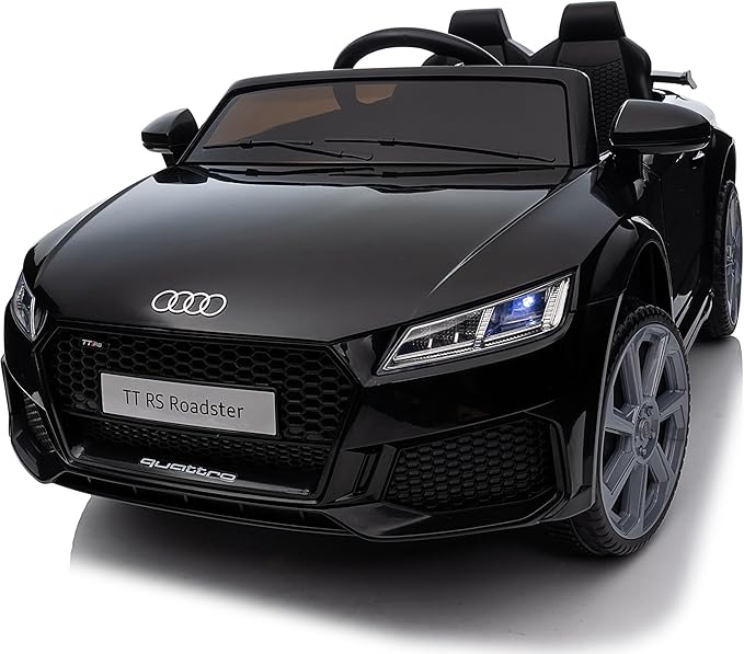 Electric Car for Kids, Licensed Audi 6V Kids Ride on Car Toy for Toddlers with Remote - Black