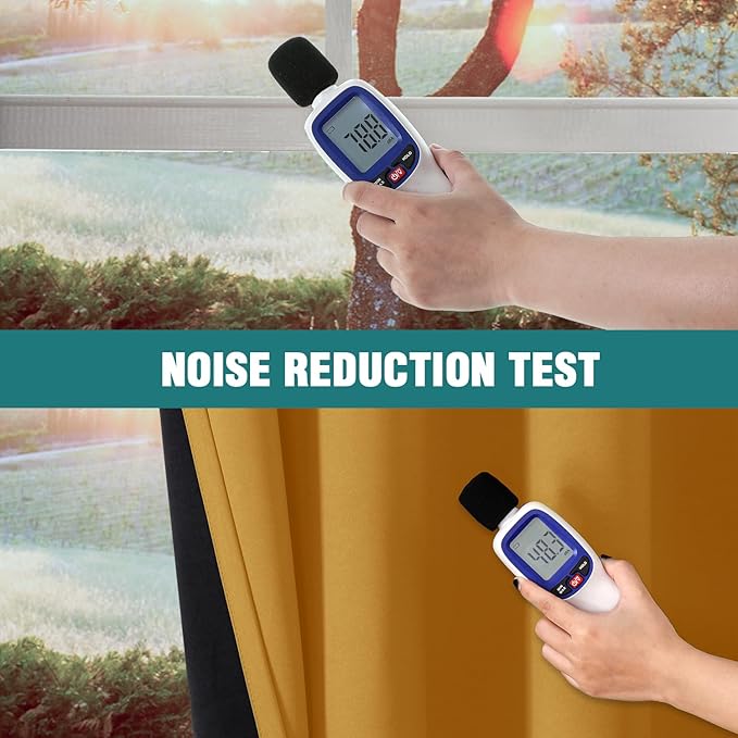 ChrisDowa 100% Blackout Curtains 90 inch Long for Bedroom with Black Liner, 2 Thick Layers Total Blackout Thermal Insulated Grommet Long Window Curtains 2 Panels Set (Mustard Yellow, 52 x 90 Inch)