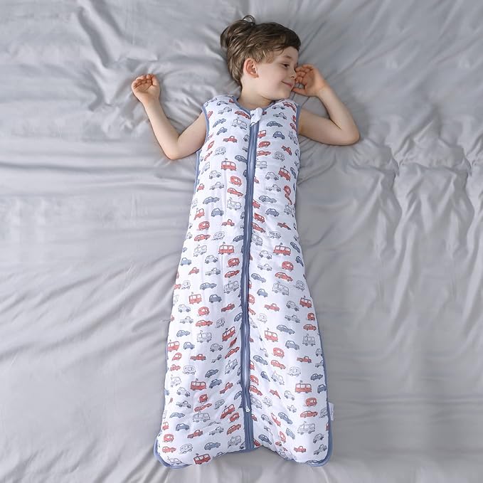 Toddler Sleep Sack, 70% Rayon from Bamboo and 30% Cotton Baby Wearable Blanket Winter 2.5 TOG Sleeping Sacks Warm Car(2-4T)