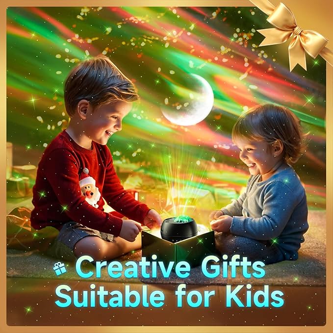 One Fire Northern Lights, 21Colors Galaxy Projector for Bedroom, 15White Noise&Bluetooth Star Projector Galaxy Lights, Remote Ceiling Projector,Aurora Light Projector Room Decor,Gifts for Kids,Adults