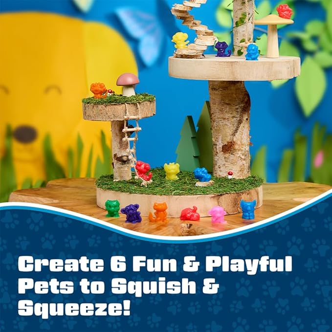Elmer's Squishies Kids’ DIY Activity Kit, Create 4 Mystery Characters, 24 Piece Kit for Ages 6 and Up, Perfect for Stress Relief and Sensory Play