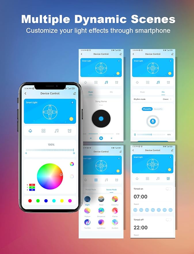 DAYBETTER Smart RGB Led Strip Lights, 300ft Led Lights for Bedroom with App Control, Multicolor Changing Led Light Strips Apply for Home Decor, Living Room, Kitchen, Home Party Decoration