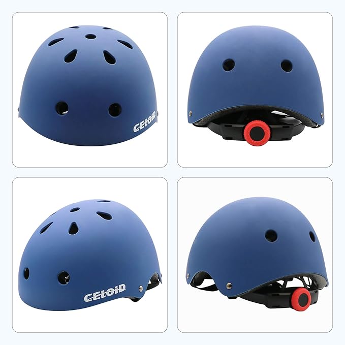 Kids Bike Skateboard Helmet Pad Set,Toddler Cyling Protective Gear Knee & Elbow Pads Wrist Guards for 5-8-10-12-14-16 Years Girls Boys Bicycle Scooter Roller Skate Inline Skating Rollerblading