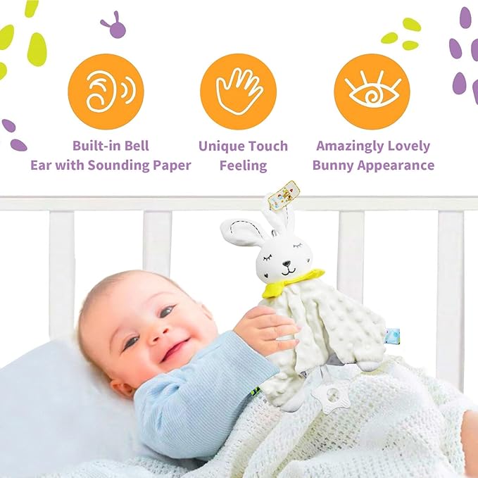 Baby Gifts Gender Neutral 10 Packs Baby Essentials Baby Shower Gifts Newborn Essentials Must Haves - Baby Brush and Comb Set Soft Security Blanket Baby Nail Clippers Greeting Cards Practical and Cute