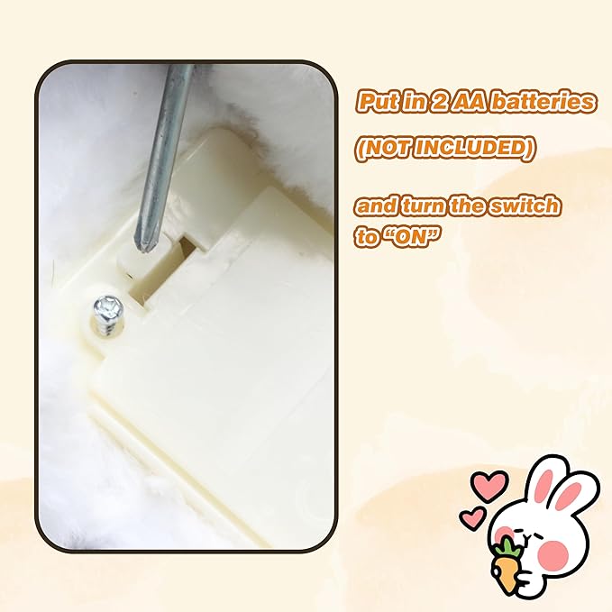 Easfan Hopping Pink Bunny Interactive Electronic Pet Plush Glowing Toy with Sounds Jumping Rabbit Ears Moving Educational Plush Toy Easter Birthday Gifts for Kids Girls, 7''