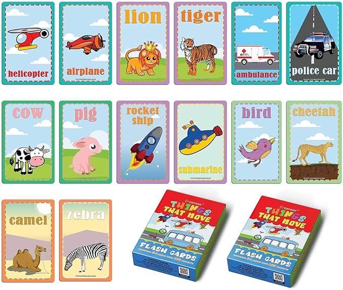 Creanoso US Schools and Learning Flash Cards Series (2-Deck)