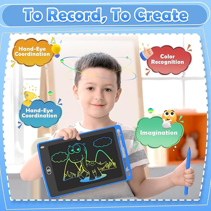 LCD Writing Tablet for Kids, 8.5 Inch Colorful Doodle Board Drawing Tablet, Educational Learning Toys Birthday Gifts for Kids Age 3 4 5 6 7 8 (24 Pack)