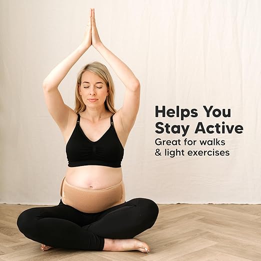 KeaBabies Maternity Belly Bands for Pregnant Women - Soft & Breathable Pregnancy Belly Support Band, Adjustable Maternity Belt for Back, Pelvic Support, Comfortable, Easy to Use (Classic Ivory, 2XL)