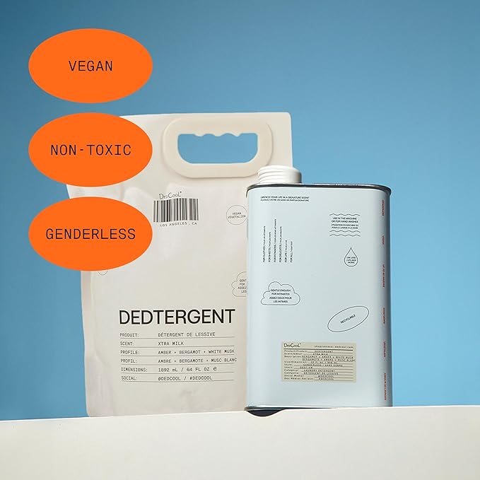 DedCool Liquid Laundry Dedtergent | 01 Taunt | Luxurious Long-Lasting Signature Scent Detergent | Effective Stain Removal | Infused with Natural Essential Oils | Non-Toxic | 120 Washes | 64 fl oz