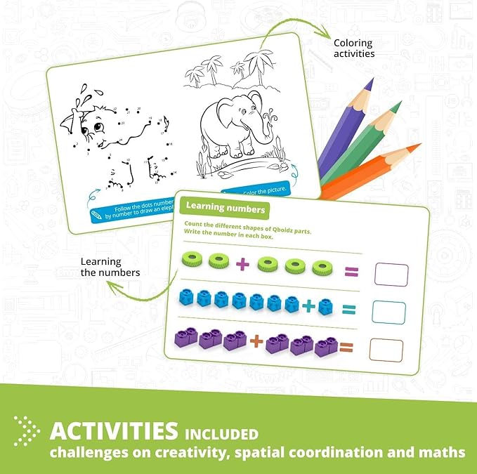 Engino STEAM Maker Junior- 10 Model Set, Stackable Building Blocks for Kids 4+, STEM Building Toys, Engineering Kit for Young Inventors, Educational Toys, Gift for Boys & Girls