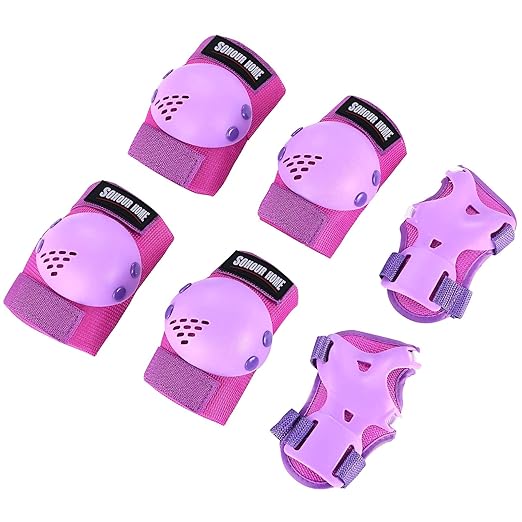 Youth/Kids Knee Pads Elbow Pads Wrist Guards Protective Gear Set for 3-15 Years Child Roller Skates, Skateboard, Cycling, Inline Skating, BMX Bike, Balance Bike, Scooter Riding and Other Outdoor Sports