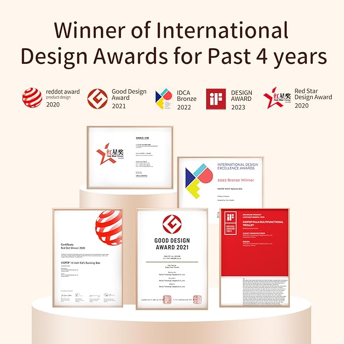 Kidpop PULA 2-in-1 Push and Pull-Along Wagon, Baby Push Walker for First Learner from 7 Month to 4 Year, One Year Birthday Gifts, Sturdy and Safe, Indoors and Outdoors (White)