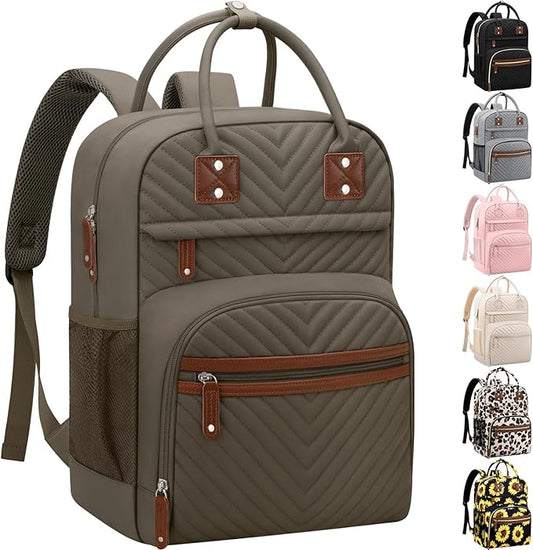 Diaper Bag Backpack Tote for Women Large Capacity, Baby Bag with Insulated Pockets Multifunctional Diaper Bags For Baby Girl Boy Waterproof Baby Bags For Boys Girls Maternity Bag khaki Brown