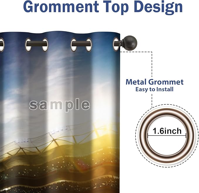 Jekeno Game Controller Blackout Curtains for Boys Bedroom Colorful Gamer Gaming Gamepad Decor for Home Living Room Darkening Grommet Window Drapes 2 Panel Set, 42"x63"