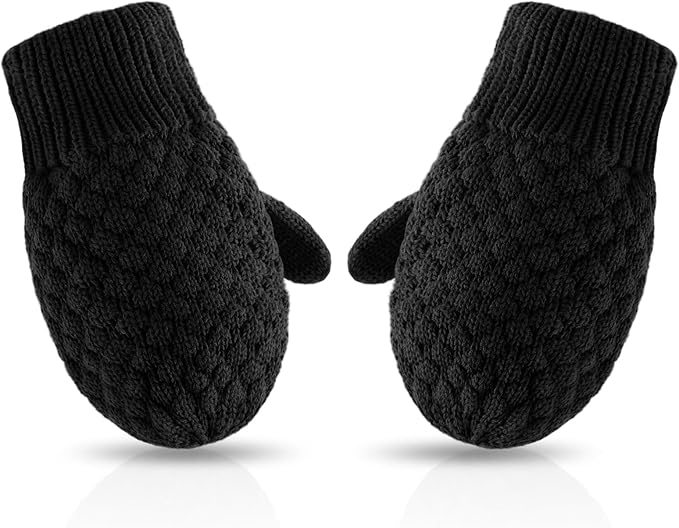 Baby Knit Mittens Toddler Boys Girls Gloves Winter Infant Newborn No Scratch Mitten 0-3 Years