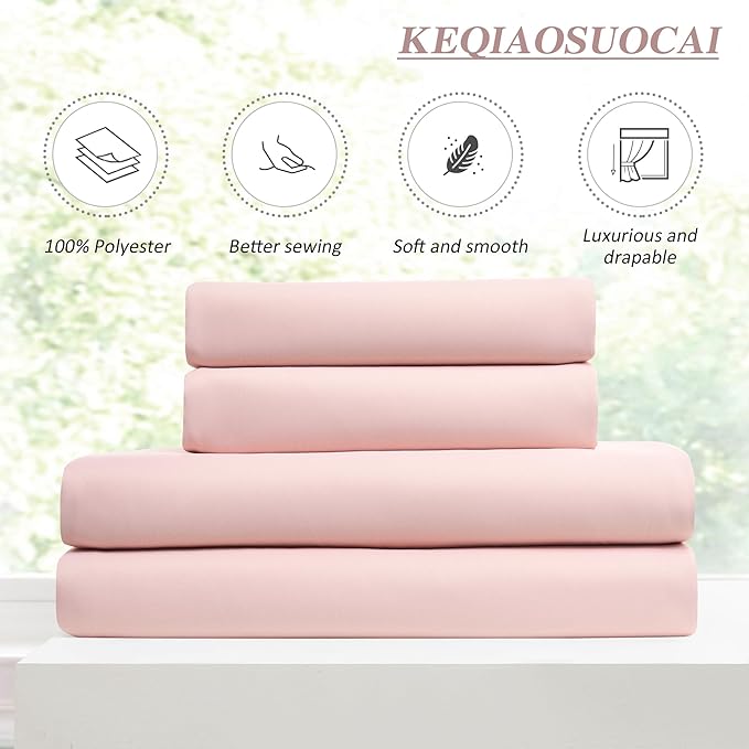 KEQIAOSUOCAI Pink Elegant Pinch Pleat Curtains 84 Inches Long, Light Blocking High End Pleated Drapes for Girls Nursery Bedroom Living Room Window Panels with Hooks 40 x 84 Baby Pink