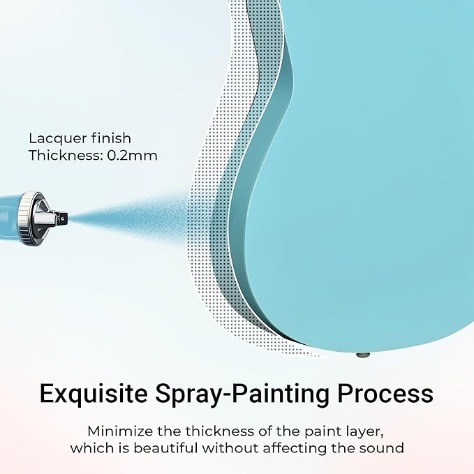 ADM Beginner Acoustic Classical Guitar 36 Inch Nylon Strings Wooden Guitar Bundle Kit for Kid Boy Girl Student Youth Guitarra Online Lessons with Gig Bag, Strap, Tuner, Strings, Picks, Socal Green