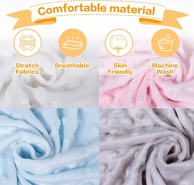 Custom Crib Bedding Set - Giraffe Design Personalized Name Baby Nursery Bed 3 Pcs Set - Chic Soft Blanket with Dotted Backing, Sheet, Pillowcase for Newborn Girls Boys Gifts Color20