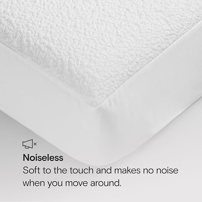 SIJO Mattress Protector, 100% Waterproof, Cooling, Ultra Soft, Noiseless, 16 inch Deep Pocket, Best Overall Mattress Protector Award Winner by Apartment Therapy (King)