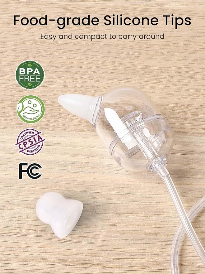 GROWNSY Electric Nose Suction for Baby, Hospital-Grade Nasal Aspirator with Night Light,Soothing Lullabies, Baby Nose Sucker with 9 Adjustable Suction Levels, Green
