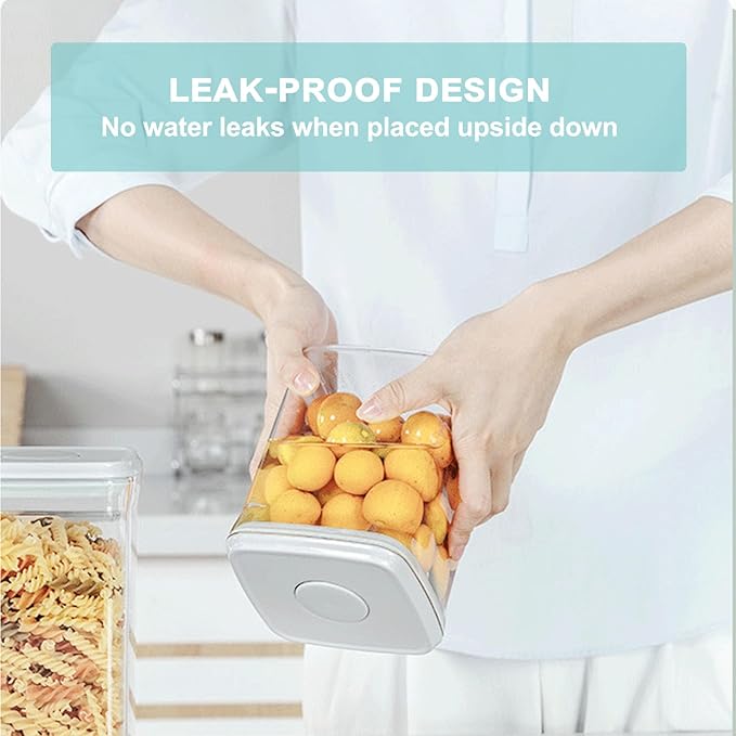 Airtight Food Storage Container - 0.32qt / 320ml Mini Square Pop Containers With Lids, Bpa Free Stackable Container Snacks Candy Salt Herbs Spices