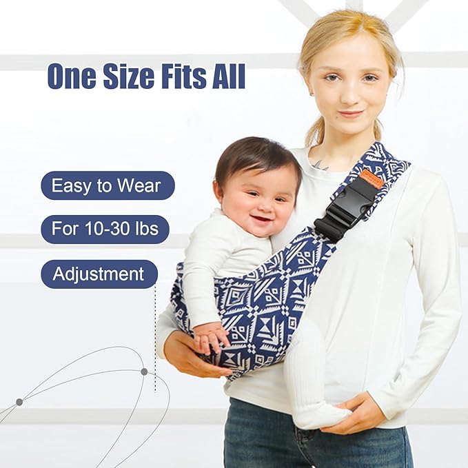Baby Sling Carrier,Baby Sling,Toddler Carrier,Adjustable and Non-Slip Hip Seat Carriers Carrying 10-30 lbs(Grey Leopard)