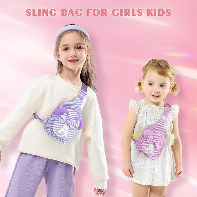 Small Sling Bag, Birthday Gift for Girls, Gifts for Little Girls Kids, Little Girl Birthday Gift for Kids Daughter Sister Little Girl Gifts Trendy Stuff Belt Bag (Pink O)