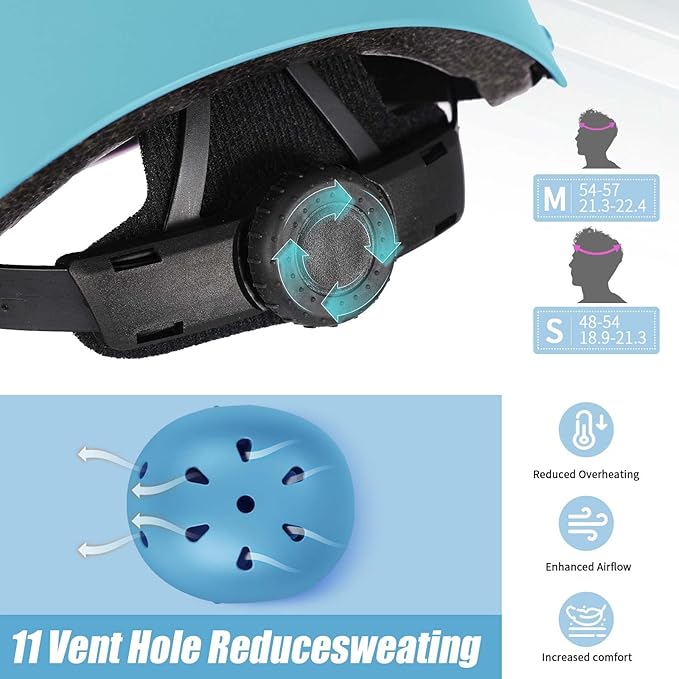 Kids Bike Helmet Set Adjustable Helmet for Ages 3-15 Kids Toddler Boys Girls Youth, Multi-Sport Bicycle Skateboarding Football Rollerskating Scooter Rollerblade Balance Bike Helmets