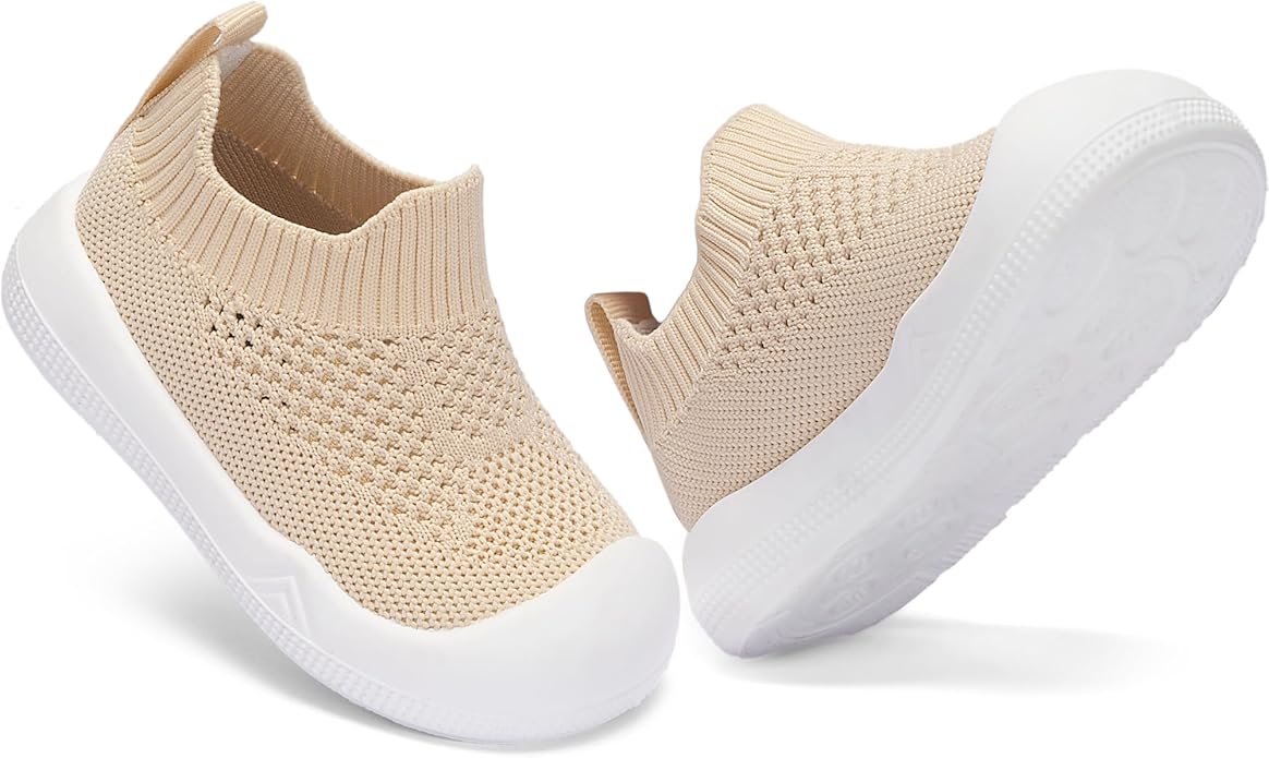Engtoy Baby Shoes & Socks - Non-Slip Breathable Slippers with Soft Rubber Sole - Baby Boys & Girls Slip On Sneakers
