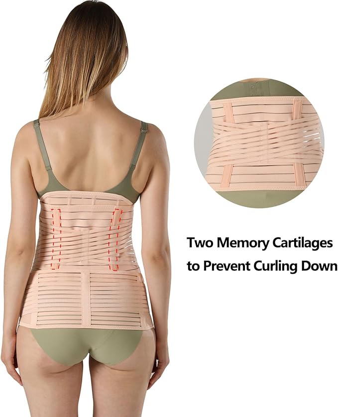 3 in 1 Postpartum Belly Band Post Partum for Women Abdominal Binder Surgery C Section Recovery Stomach Belly Wrap Belt