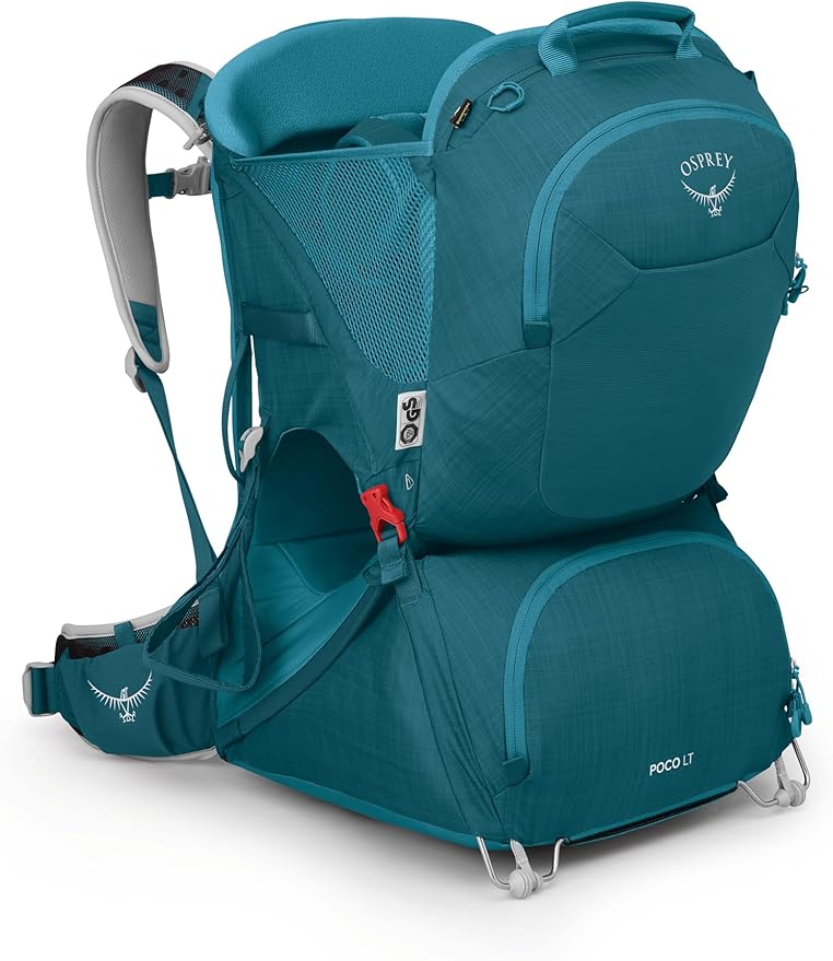 Osprey Poco LT Lightweight Child Carrier Backpack - Compact, Travel-Ready Kid Carrier with Sunshade and Adjustable Fit - Lightweight, Comfortable Hiking Carrier for Toddlers
