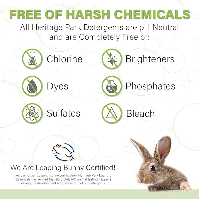 Heritage Park Silk & Wool All-Natural Lavender Mist Scent, pH-Neutral Laundry Detergent - Enzymes-Free, Ultra Concentrated (4 fl oz Trial Size)