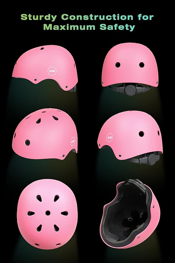 XJD Kids Bike Helmet,Multi-Sport Protective Gear Set for 3-5-8-14 Years Boys Girls with Knee and Elbow Pads Wrist Guards fit Roller Skates,Cycling,Skateboarding,Skating Scooter