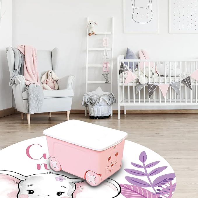 Custom Nursery Crib Bedding Set: Personalized Name 4 Piece Purple Flower Elephant Design Baby Crib Sets for Girls - Toddler Double Layer Blanket Set, Comfortable Crib Bed Sheets for Baby Toddlers