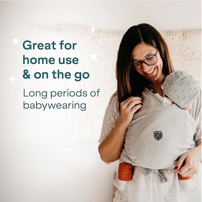 Koala Babycare Baby Carrier Wrap, Easy to Wear As a T-Shirt - Original Baby Carrier Newborn to Toddler - Sling One Size Fits All - Baby Wraps Carrier Up to 22lbs