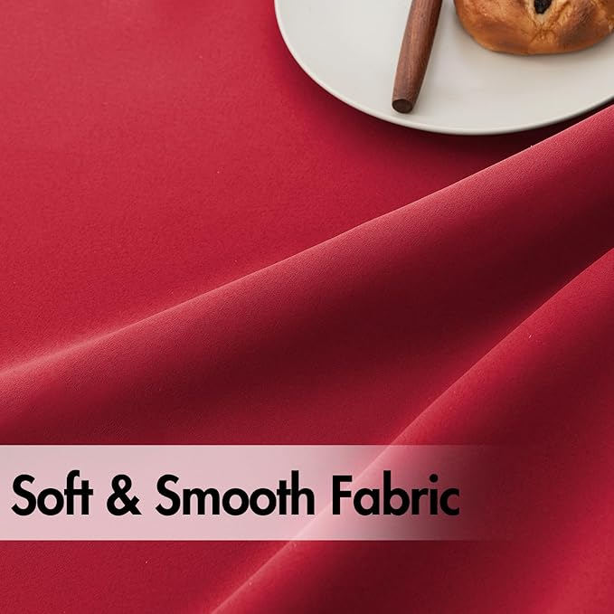 ANRODUO Back Tab Blackout Curtains for Bedroom Living Room, Rod Pocket Pinch Pleated Thermal Insulated Room Darkening Curtains 63 Inches Long 2 Panels, Red, 42 x 63 Inch