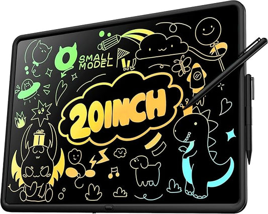 20 Inch LCD Writing Tablet for Kids, Large Drawing Pad, Doodle Board, Rechargeable Drawing Board, Educational & Learning Kids Toys, Creative Birthday Gifts