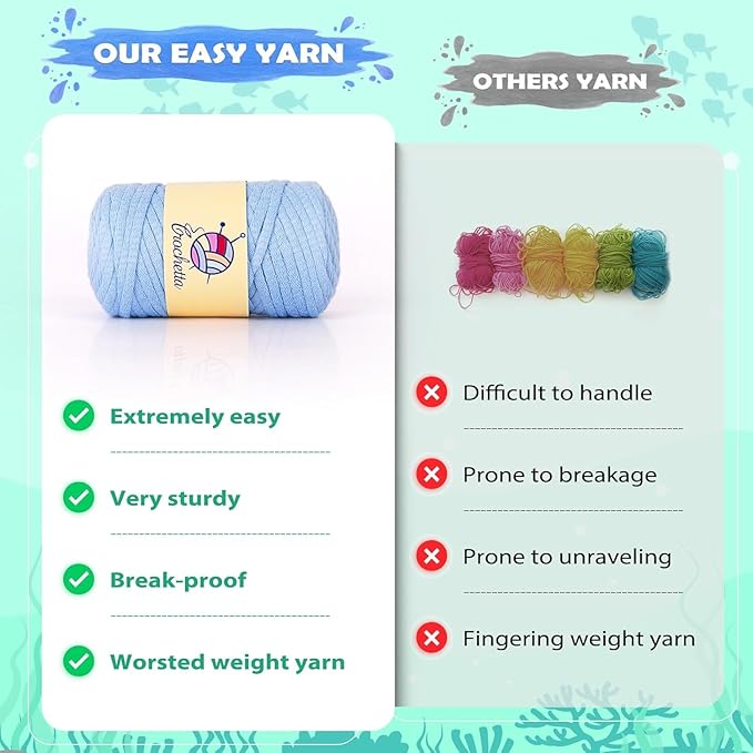 Crochetta Crochet Kit for Beginners, Beginner Crochet Animal Kits for Adults with Step-by-Step Video Tutorials, DIY Knitting & Crocheting Craft Hobbies Supplies, 2 Pack Frog Amigurumi(40%+ Yarn)